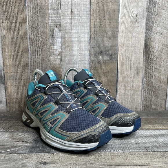 Salomon Shoes - Womens Salomon Wings Flyte 2 Navy Blue Low Running Trail Sneakers Shoes Size 6 M